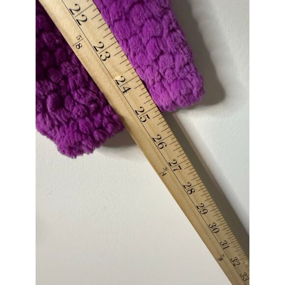 The North Face Jacket Girls XL (18) Purple Fleece Furry Cozy Warm Full Zip - Picture 8 of 8